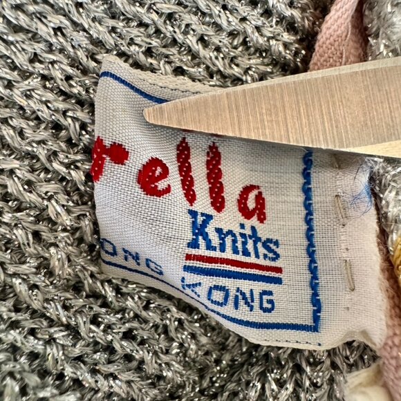 70s Vintage NWT Metallic Silver and Bronze Turtleneck Maxi Dress - Picture 11 of 16